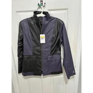 Jordan leather jacket women purple black